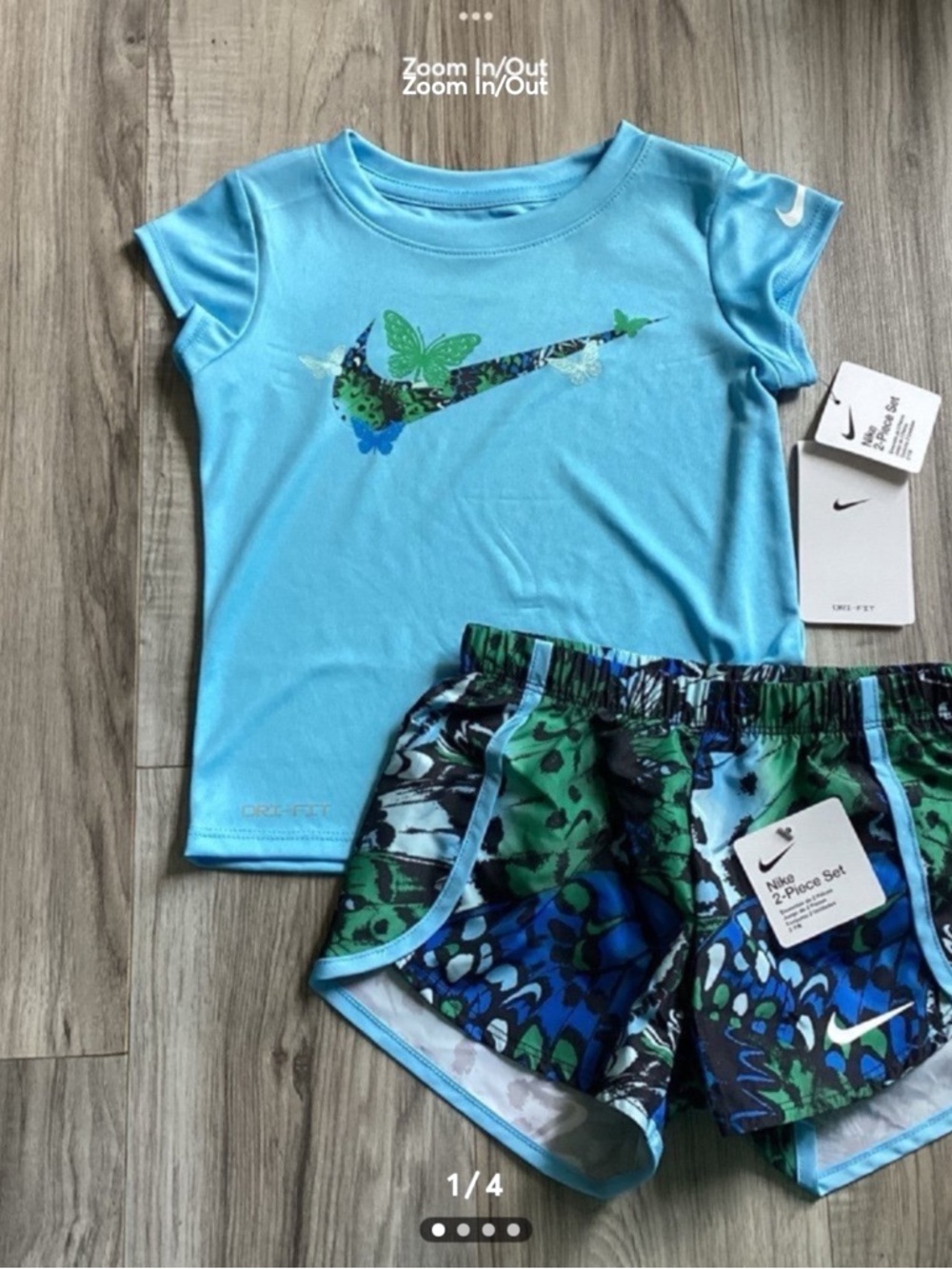 Toddler girl Nike DRIFIT shorts set size 2T(NWT) ~PRICE FIRM, NO OFFERS~